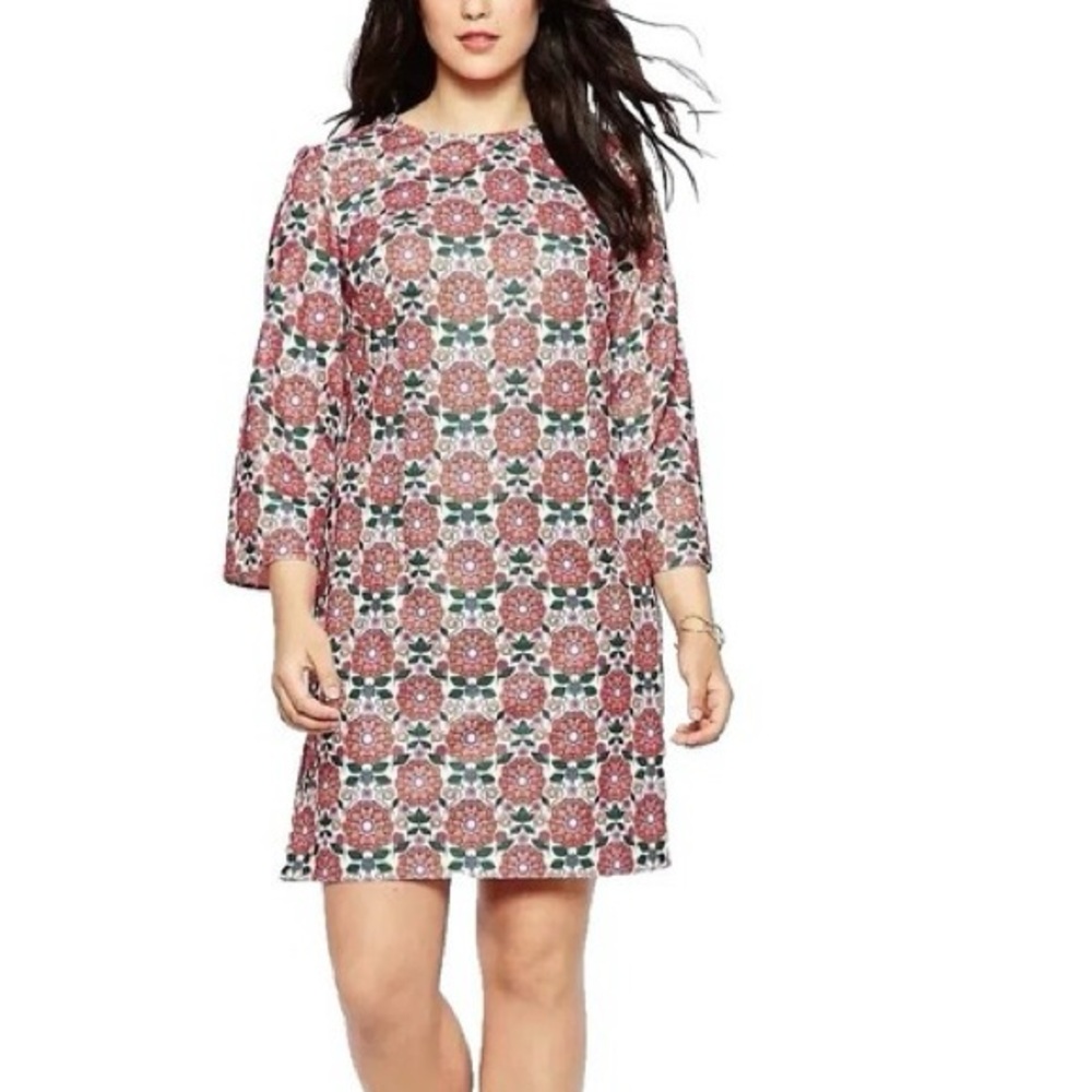 ASOS 70s Style Floral Long Sleeve Dress